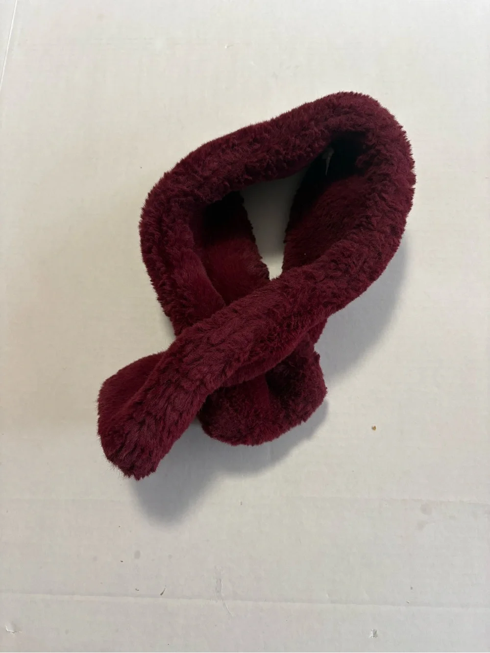 Burgundy scarf